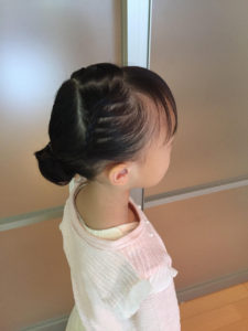 ダンス発表会ヘアアレンジ